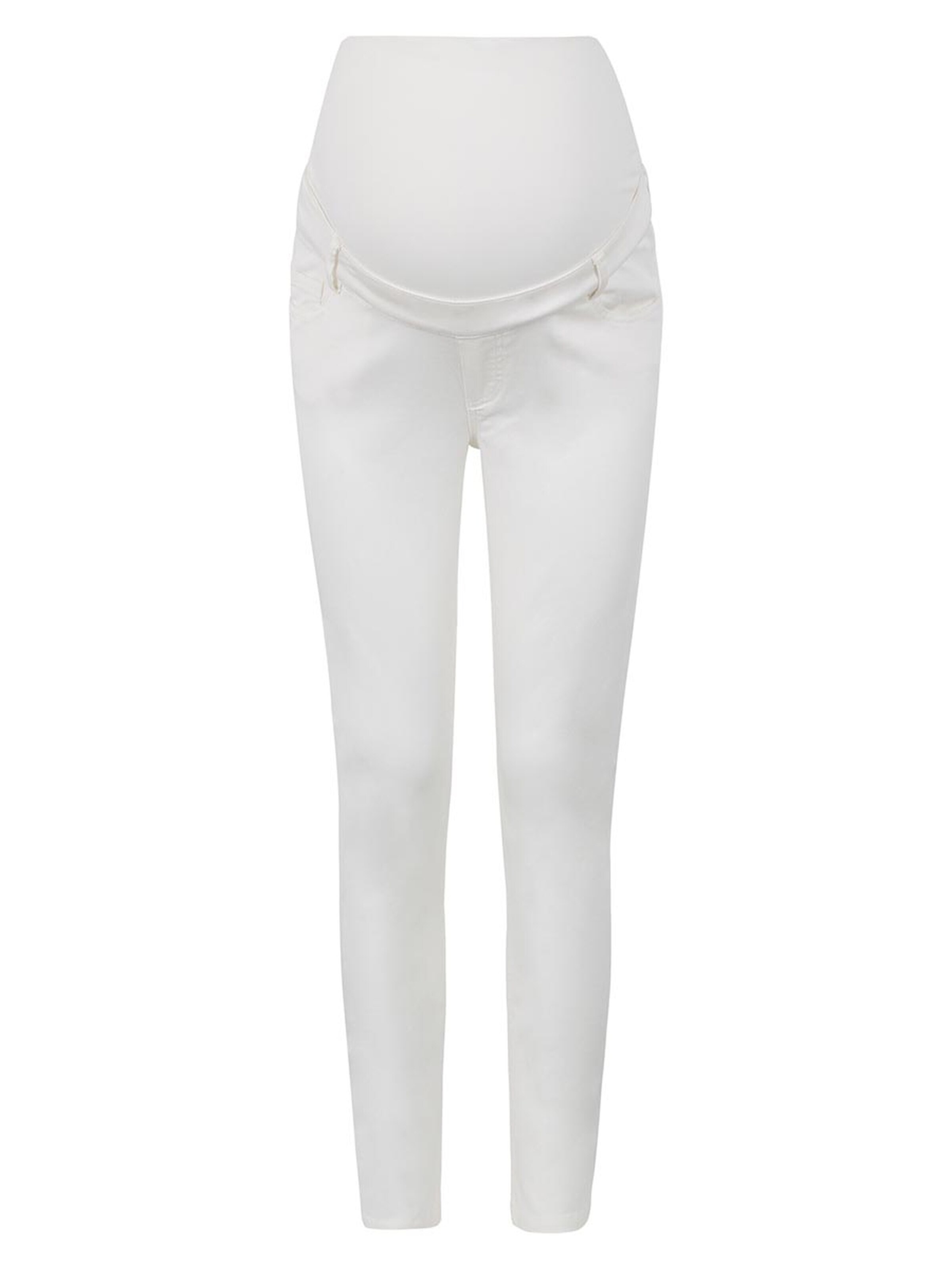 BELLYBUTTON Slim fit Pants 'Umstandshose' in White: front