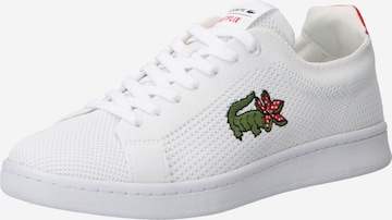 Baskets basses LACOSTE en blanc : devant