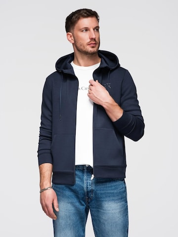 Sweat-shirt Ombre en bleu : devant