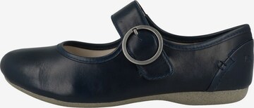 JOSEF SEIBEL Ballet Flats with Strap 'Fiona' in Blue