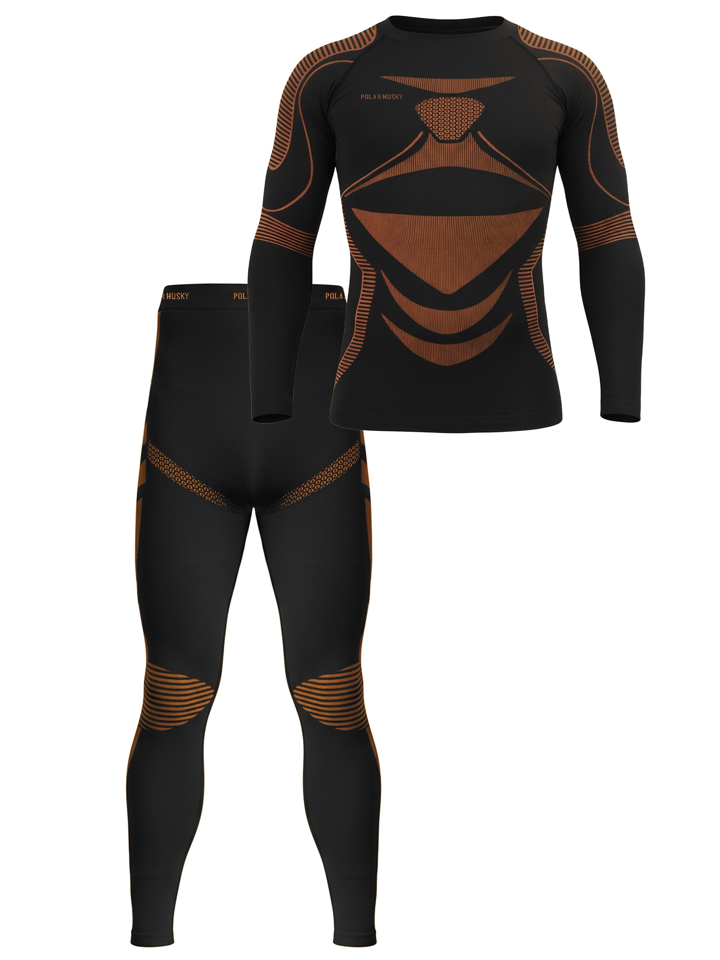 normani Base Layer en orange / noir, Vue avec produit