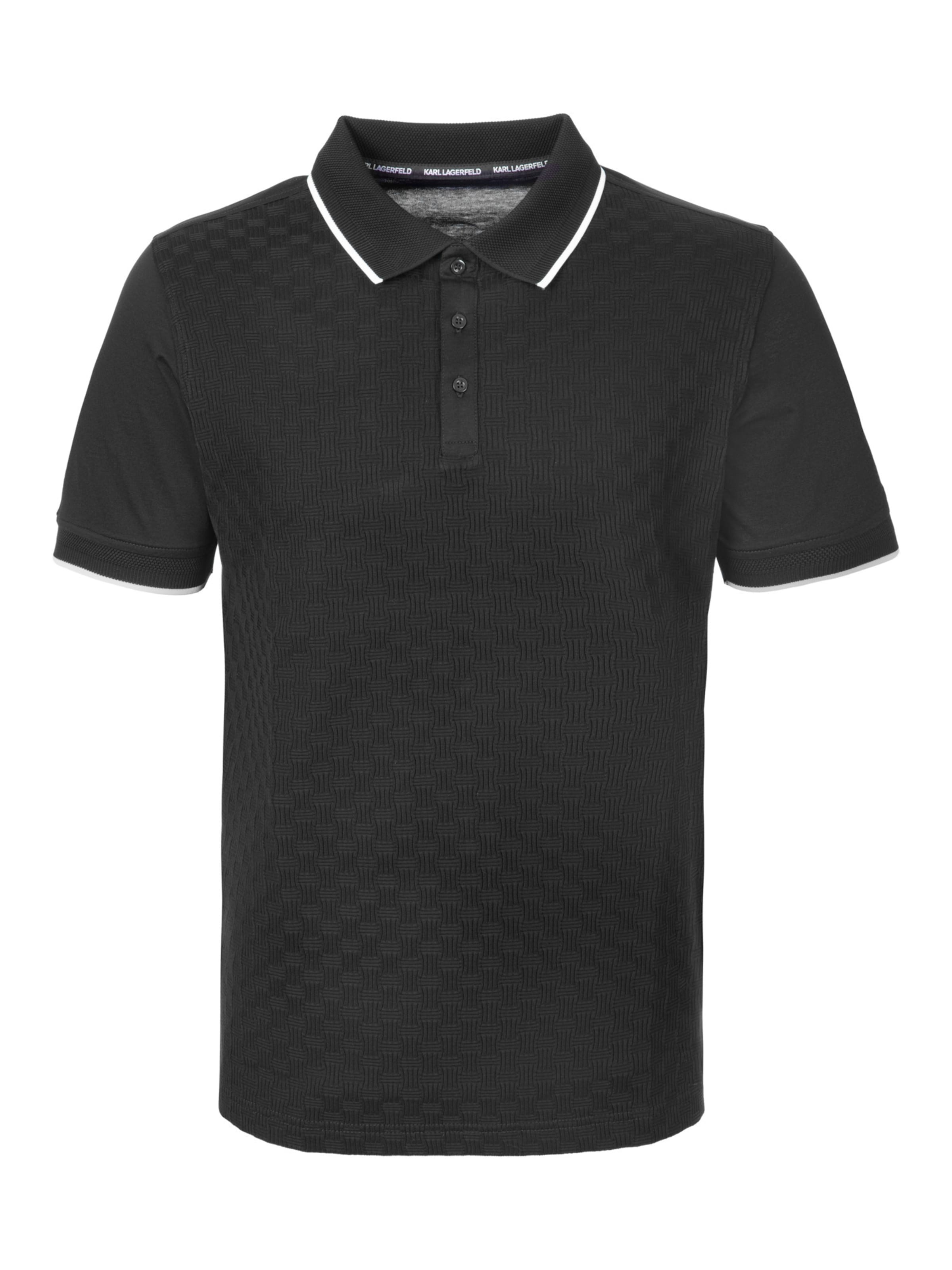 Karl Lagerfeld Poloshirt ' 745007 ' in Schwarz: Vorderseite
