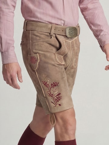 Regular Pantalon folklorique 'Hochburg' SPIETH & WENSKY en marron
