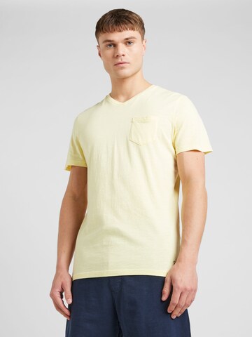 CAMP DAVID T-shirt i gul: framsida