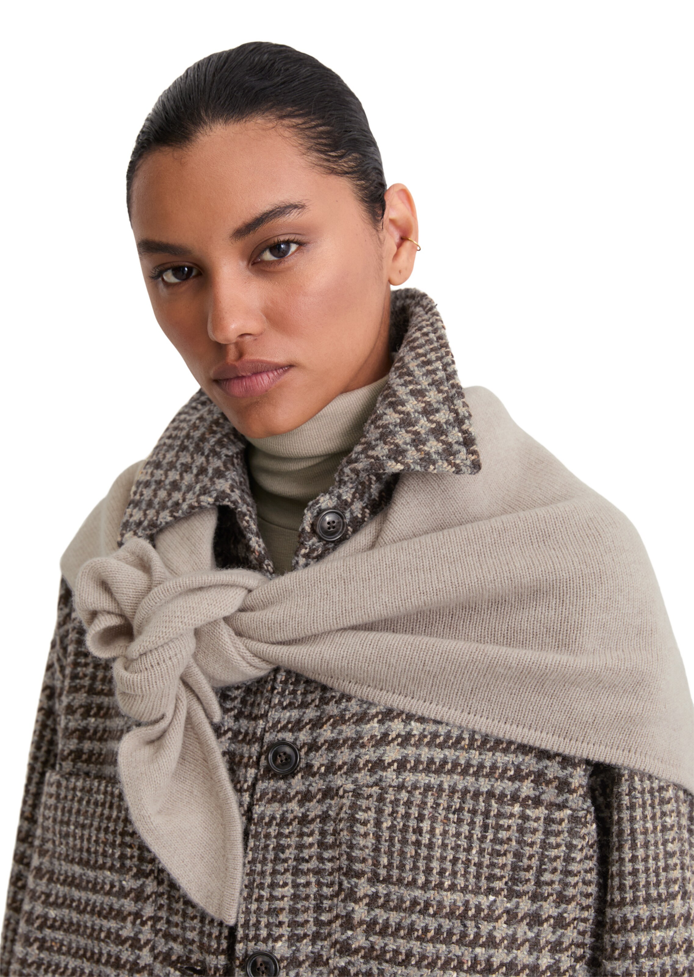 Marc O'Polo Sjaal in Grijs: voorkant