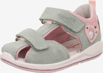 SUPERFIT Sandals 'Boomerang' in Green: front
