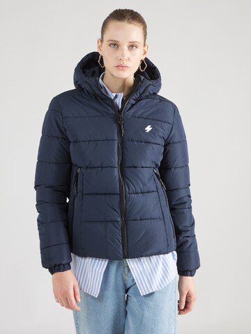 Superdry Between-Season Jacket 'Spirit' in Blue: front