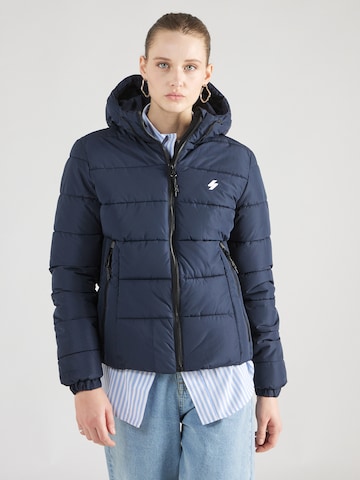 Veste mi-saison 'Spirit' Superdry en bleu : devant