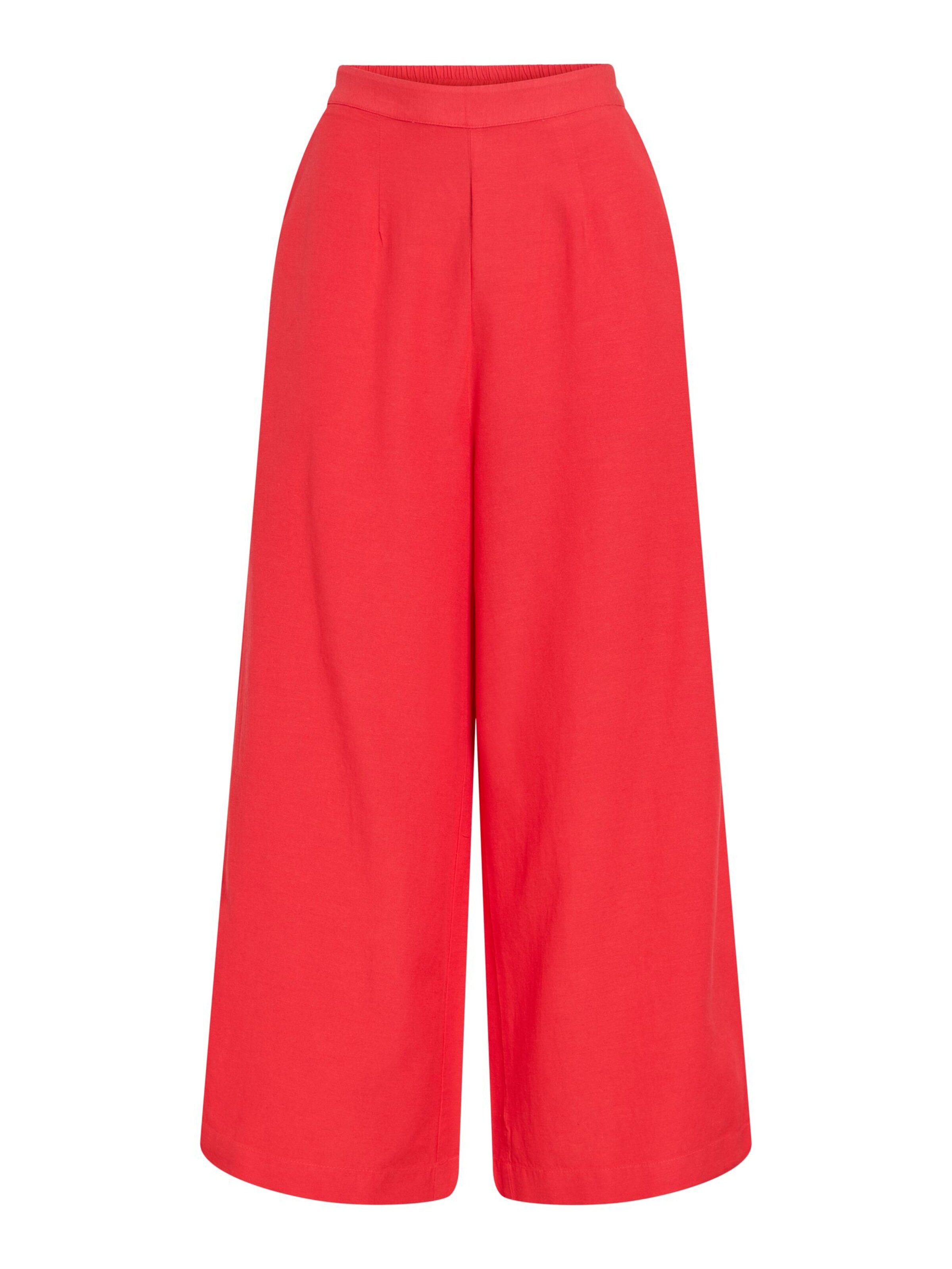 VILA Trousers 'VIPRISILLA' in Red: front
