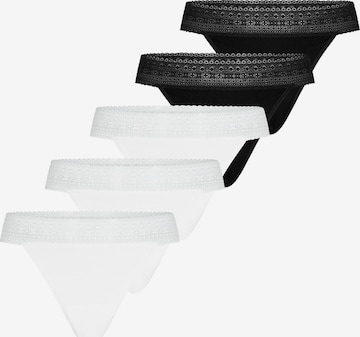 Mey String 'Modal Lace' in Silber: Vorderseite