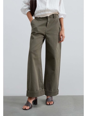 Scalpers Wide leg Jeans in Green: front