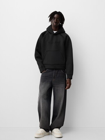 Bershka Sweatshirt in Schwarz