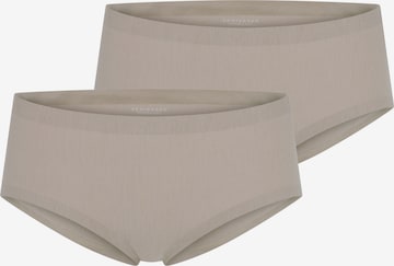 SCHIESSER Panty ' Invisible Cotton ' in Grau: Vorderseite