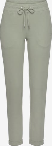 H.I.S Regular Pajama Pants in Green: front