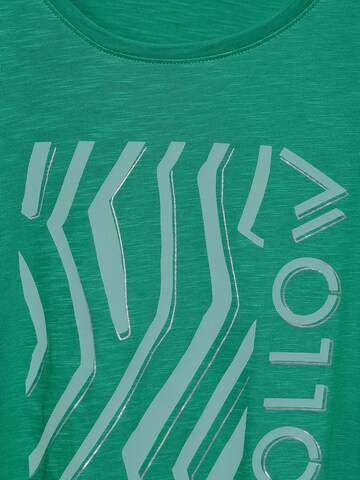 CECIL T-Shirt 'Follow' in Grün