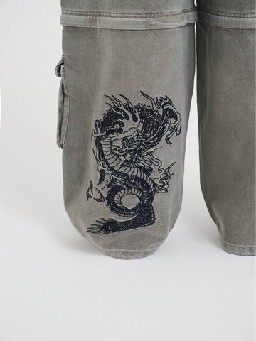 Ed Hardy Regular Cargojeans in Grau