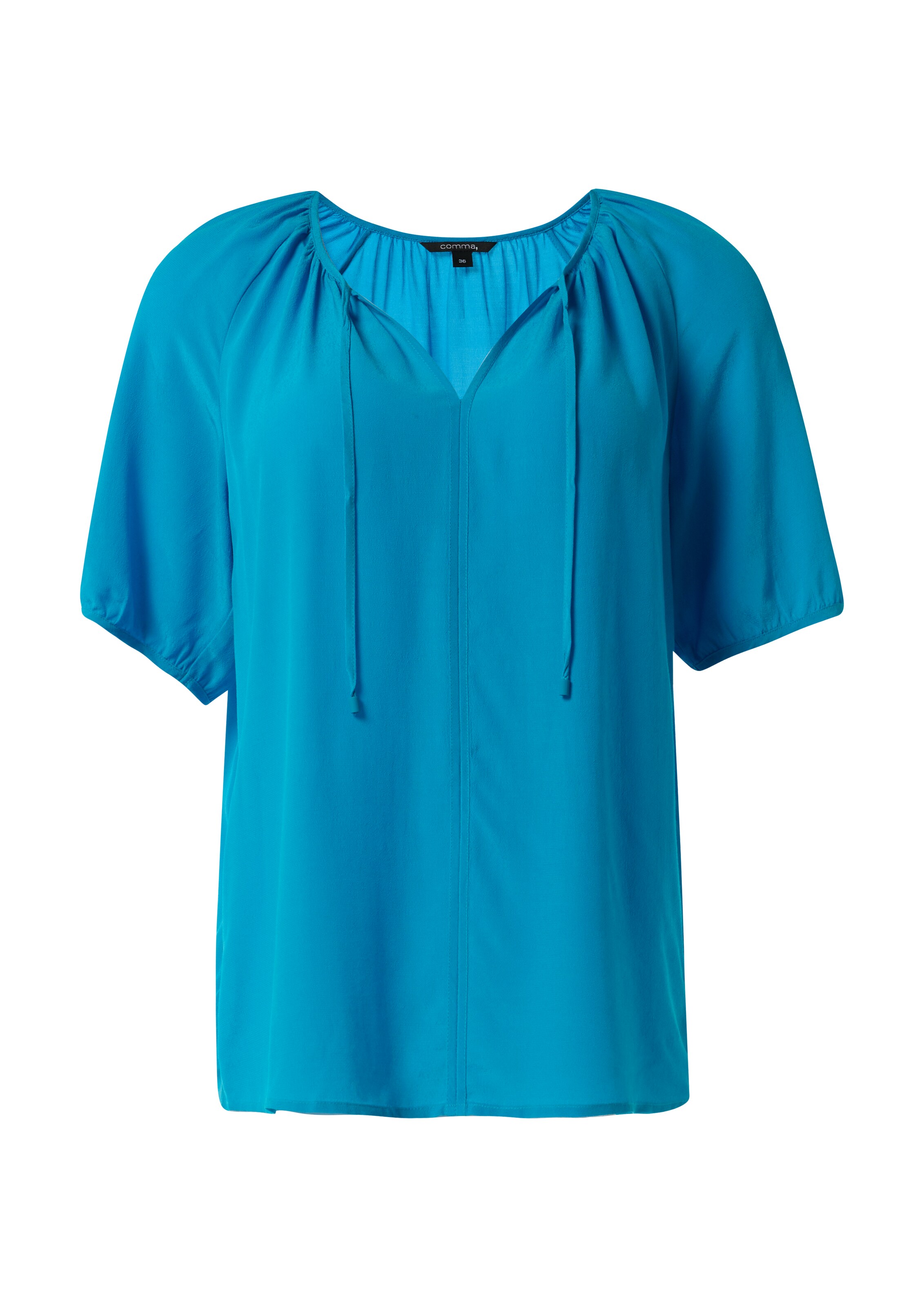 COMMA Bluse in Blau: Vorderseite