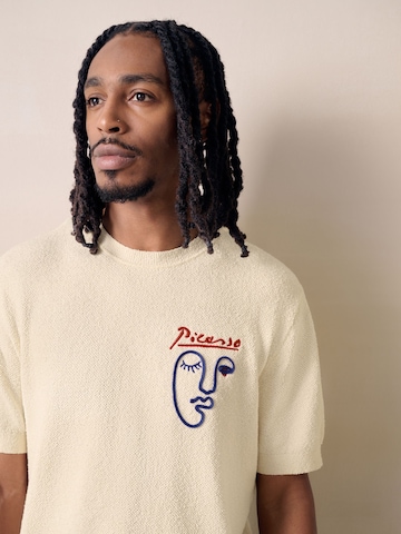 Next Pullover 'Picasso' in Weiß