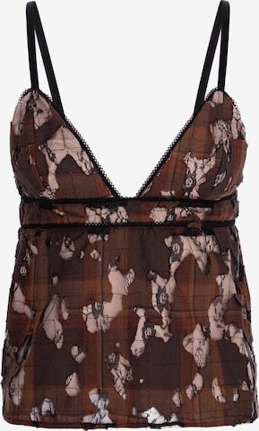 Top 'Erika' di Montage The Label in marrone: frontale