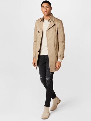 Pull-over 'JJEmil' JACK & JONES en beige