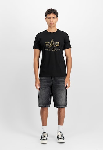 ALPHA INDUSTRIES Koszulka w kolorze czarny