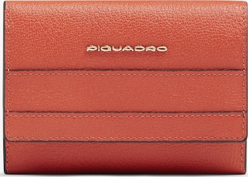 Porte-monnaies Piquadro en orange : devant