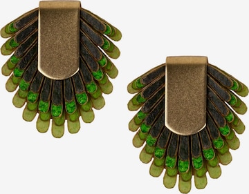 Gretchen Earrings 'Pam Pem' in Green: front