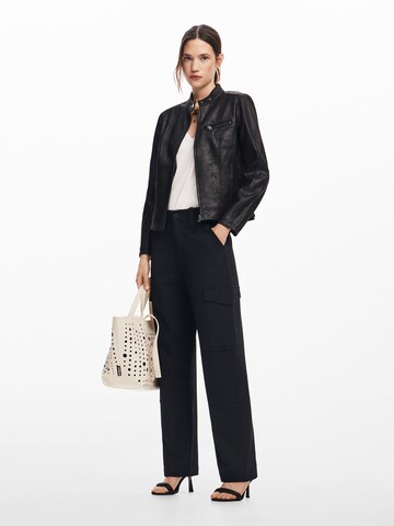 Desigual - Loosefit Pantalón cargo en negro