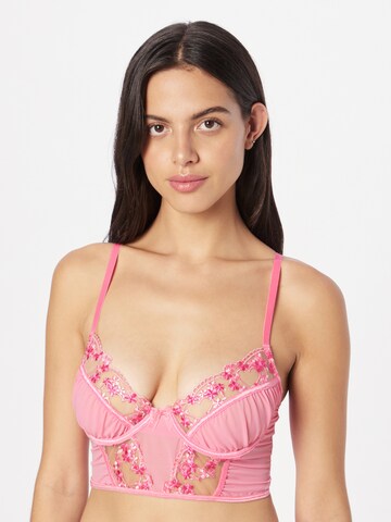 NLY by Nelly Bralette Bra 'Flirty' in Pink: front