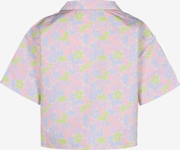 PUMA Athletic Button Up Shirt 'Summer Resort' in Mixed colors