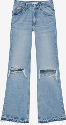 Pull&Bear Rozkloszowany krój Jeansy w kolorze niebieski: przód