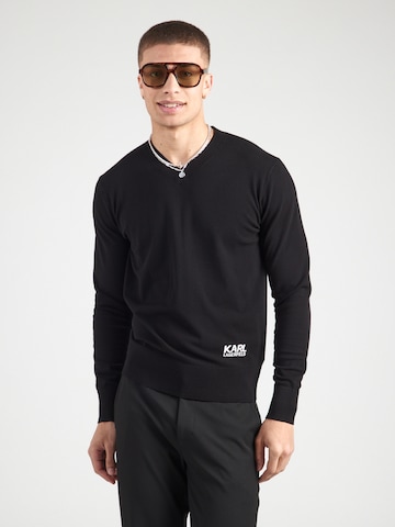 Karl Lagerfeld Pullover in Schwarz: Vorderseite