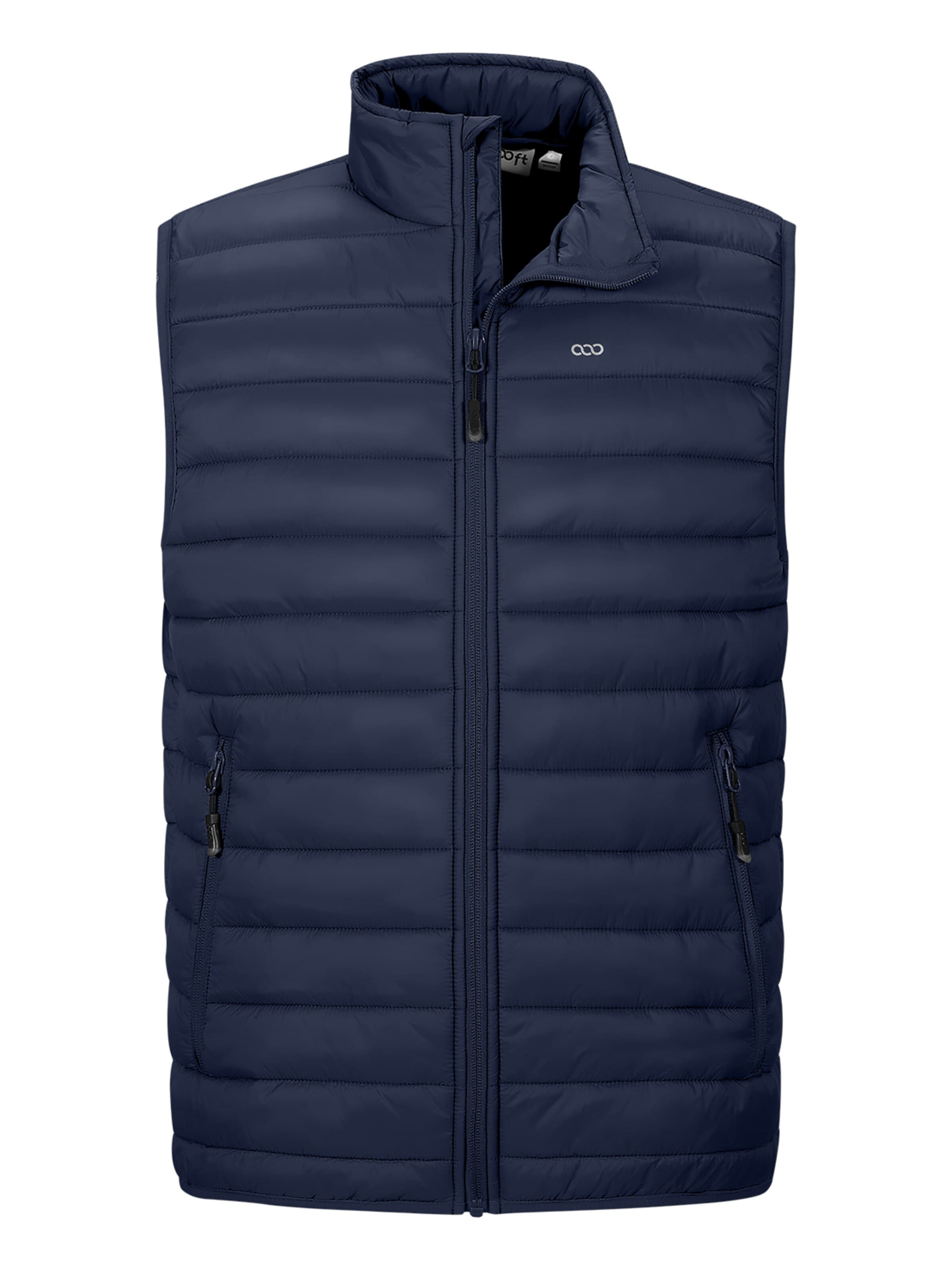 33,000ft Vest '33,000ft Men's Puffer Gilet' in Blue: front