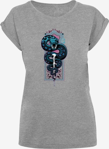 T-shirt 'Harry Potter Neon Nagini' F4NT4STIC en gris : devant