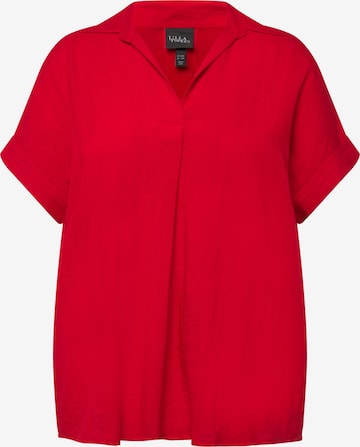 Camicia da donna di Ulla Popken in rosso: frontale