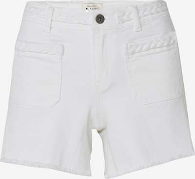 KOROSHI Shorts in white denim, Produktansicht