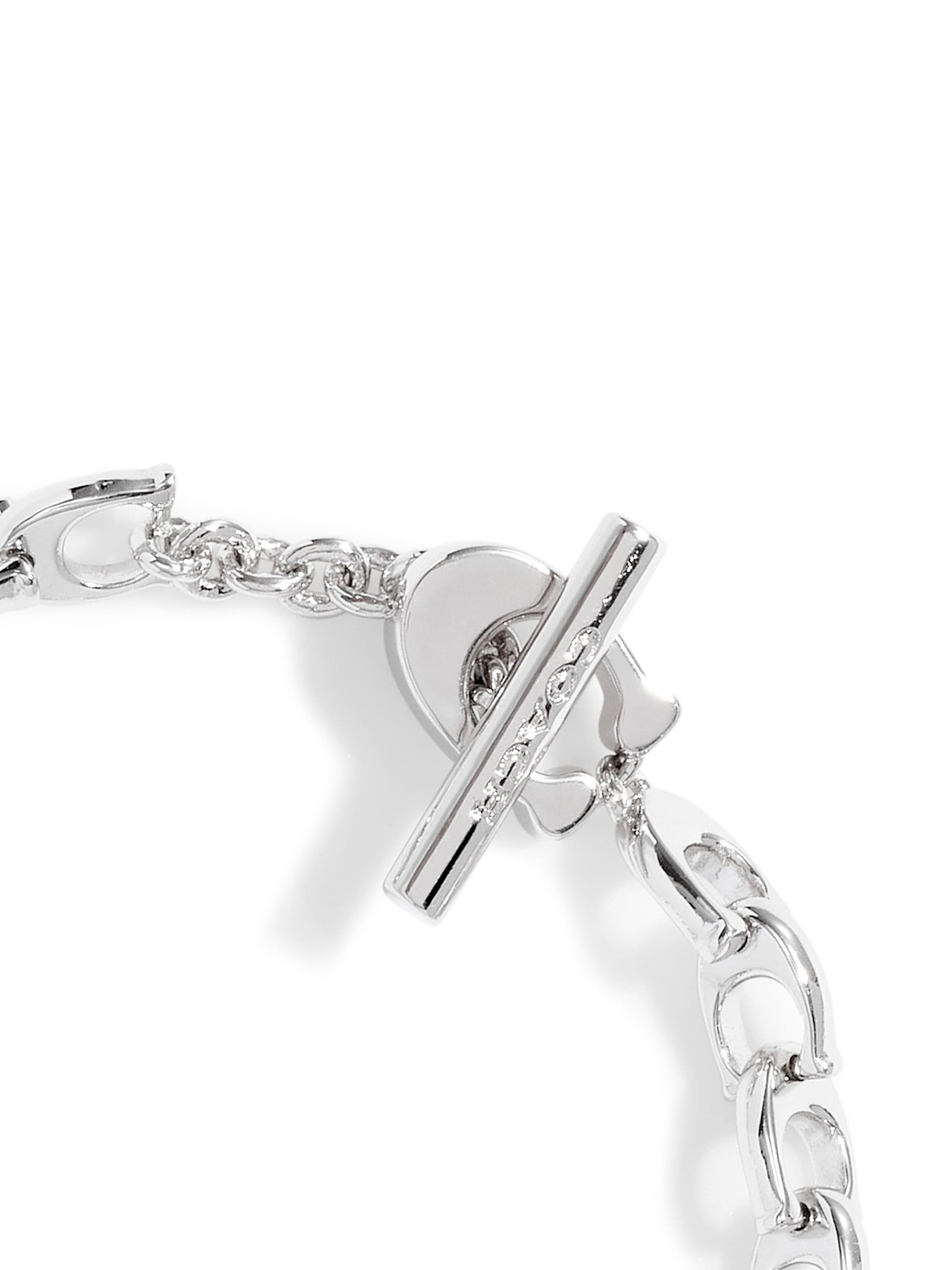 COACH Opaska 'Signature' w kolorze srebrny