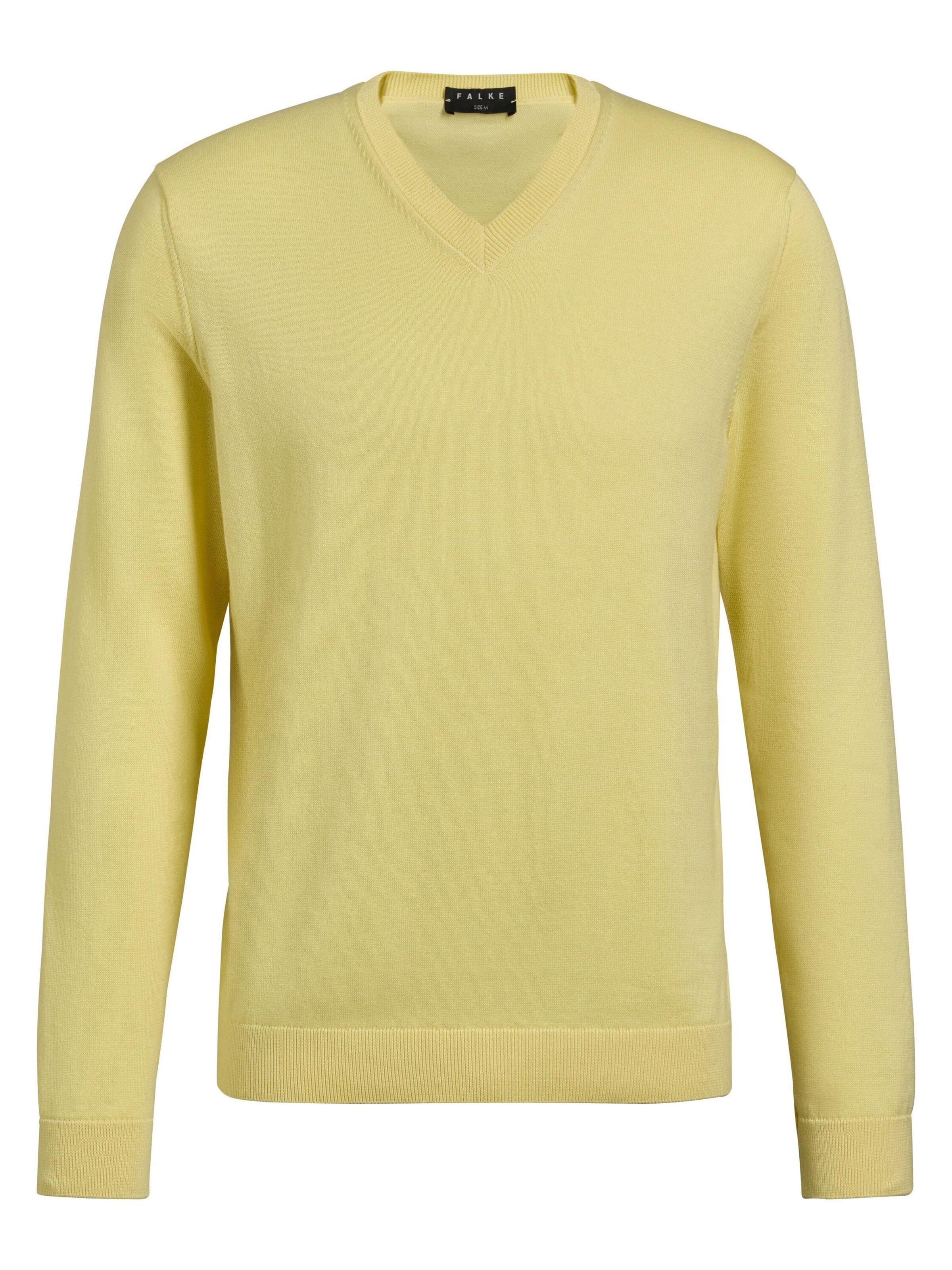 FALKE Sweater in Yellow: front