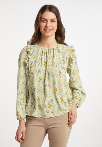 Usha - Blusa en verde: frente