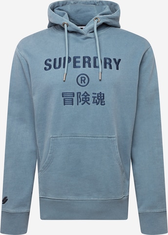Superdry Sweatshirt in Blue: front