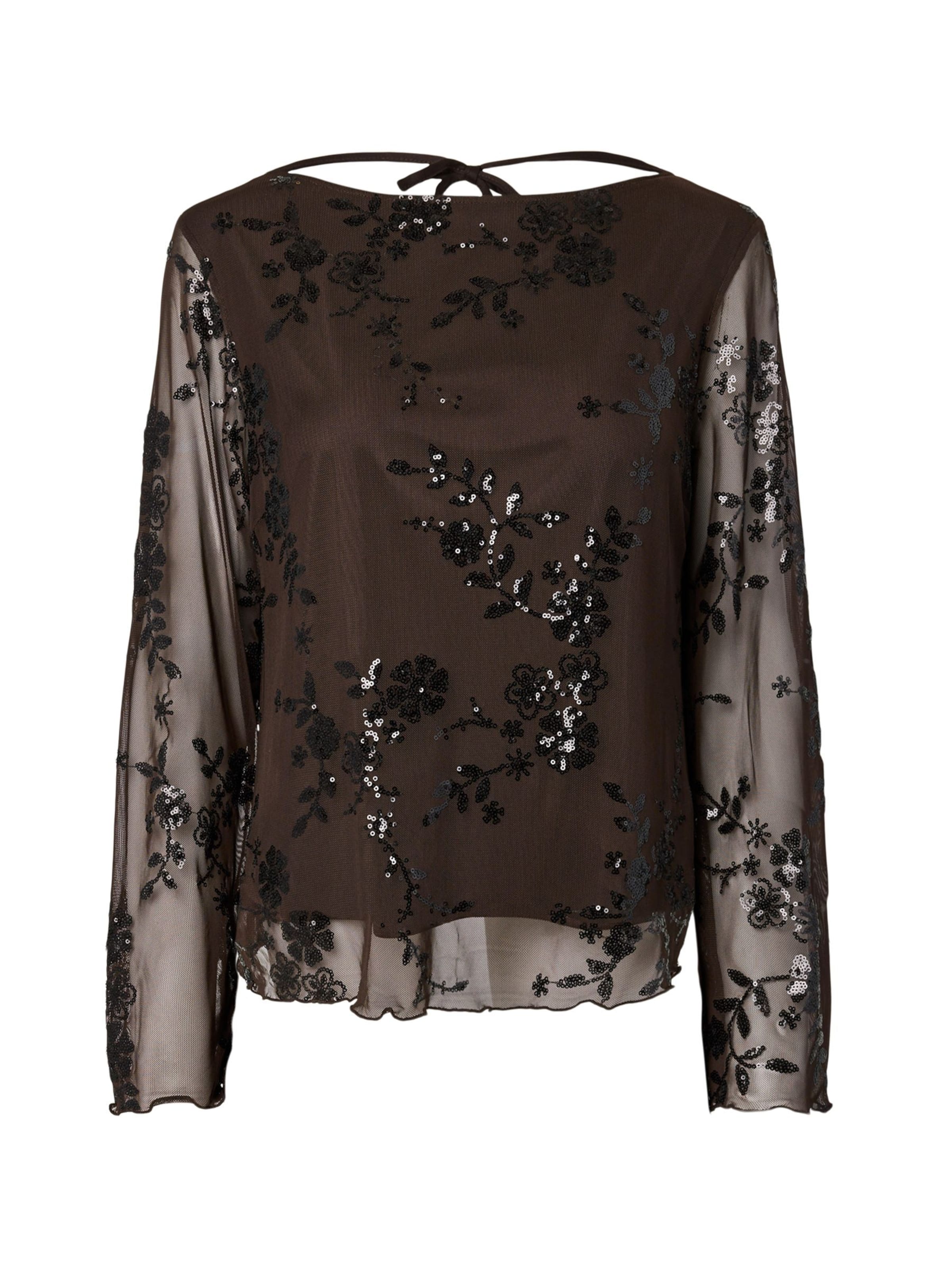 PIECES Shirts 'PCEVITA' i S i brun, Produktvisning