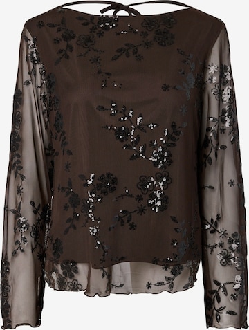 PIECES Shirts 'PCEVITA' i brun: forside