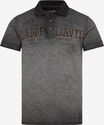 CAMP DAVID Shirt in Grey: front