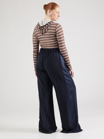 Persona by Marina Rinaldi Wide Leg Bukser med fals 'CALABRA' i blå