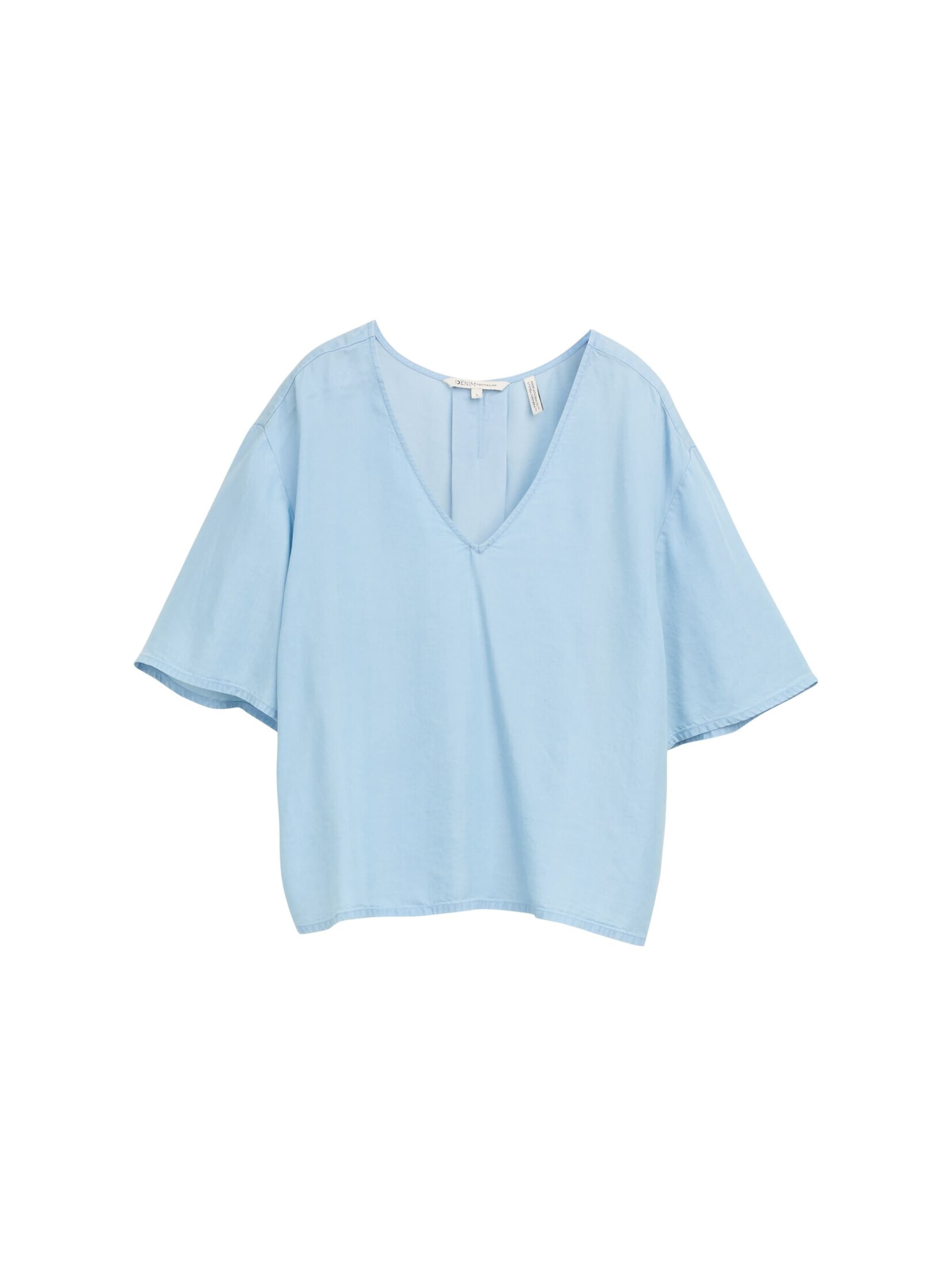 TOM TAILOR DENIM Blouse in Blue: front