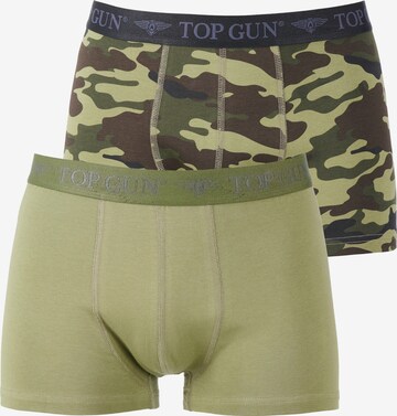 TOP GUN Boxershorts  ' TGUW001 ' in Grün: predná strana