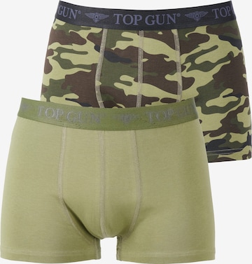 TOP GUN Boxer shorts ' TGUW001 ' in Green: front