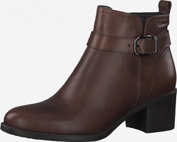 TAMARIS Bootie in Brown: front