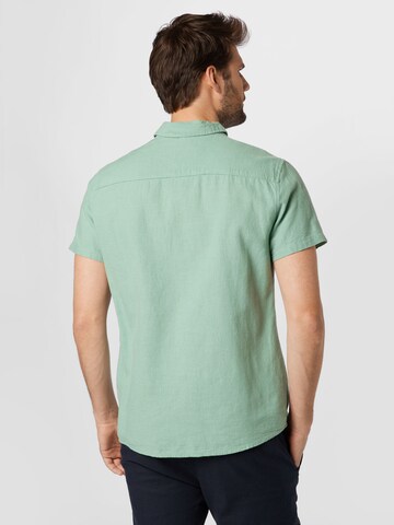 BLEND Regular fit Button Up Shirt in Green