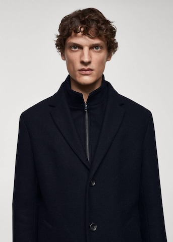 MANGO MAN Between-Seasons Coat 'Uriel' in Blue